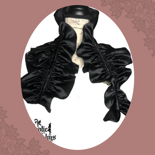 Erotic Queen Goddess Collar in Black and Satin